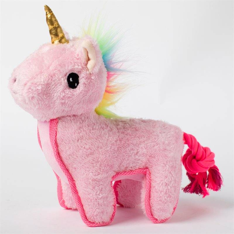 Hundleksak Unicorn Rosa