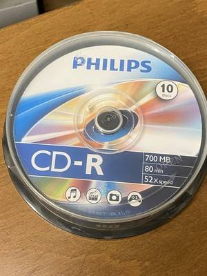 Recordable Blank CD-R Discs 10 Pack