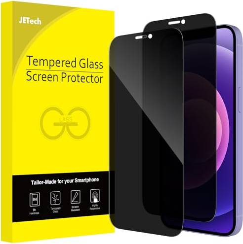 JeTech Privacy Full Coverage Screen Protector 2-Pack