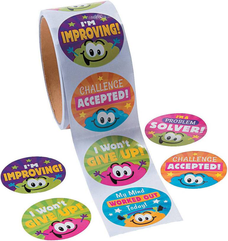 Fun Express Growth Mindset Stickers