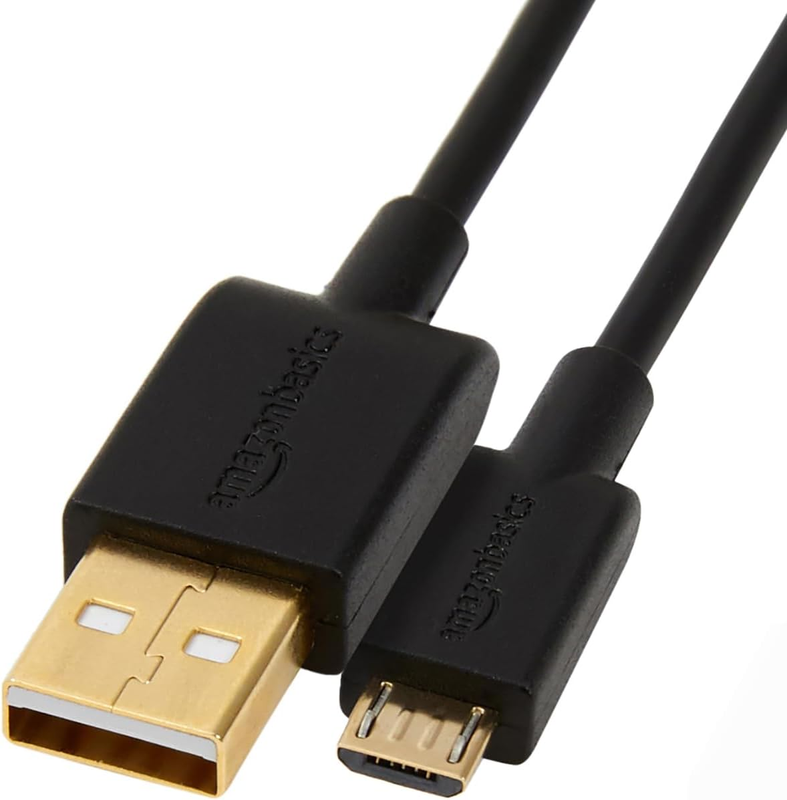 Amazon Basics 5-Pack USB-A To Micro USB Charging Cable