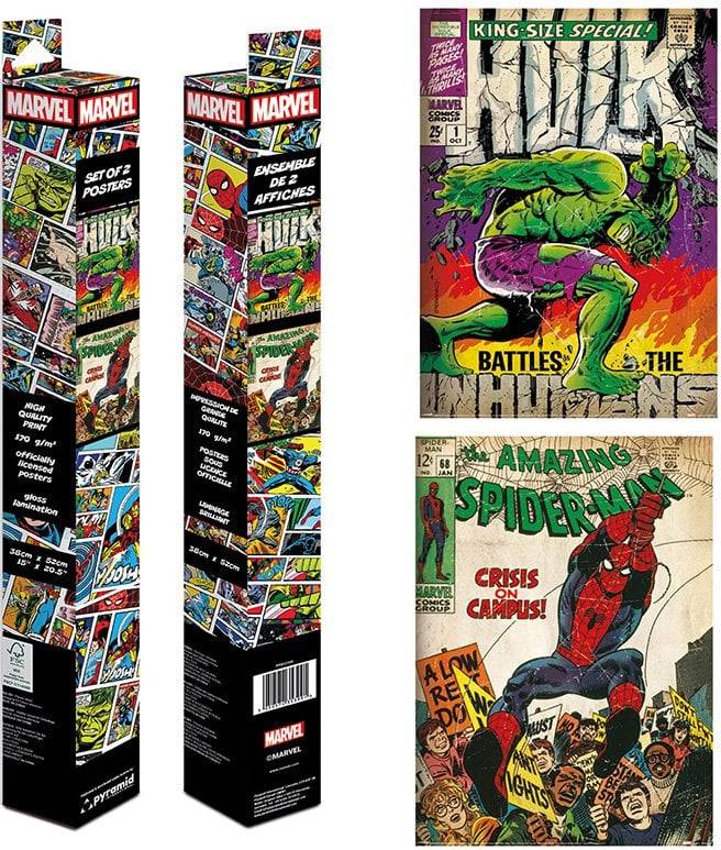 Pyramid Set Mini Marvel Comic Cover Poster 2Stk.