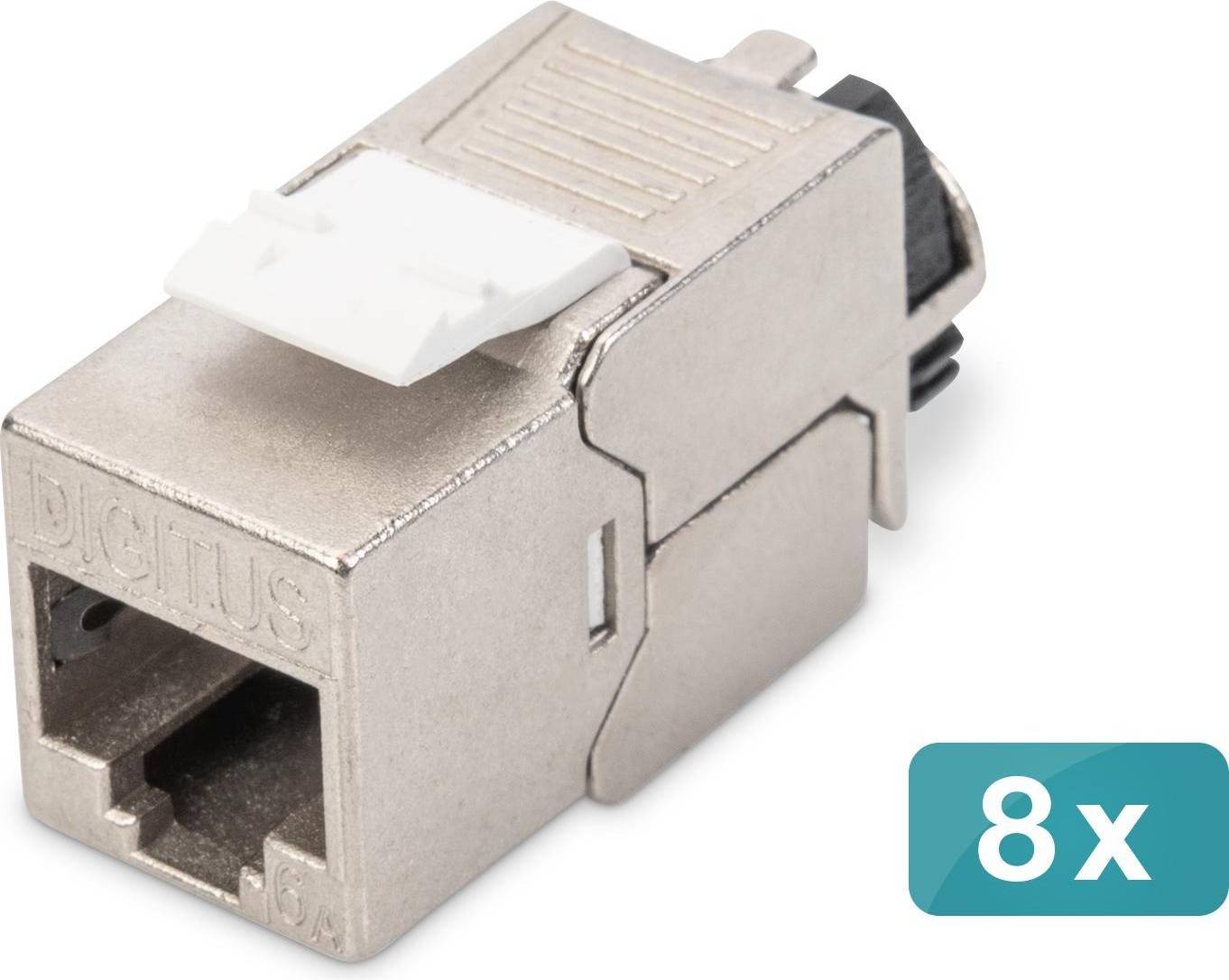 Digitus Keystone With Cable Manager CAT 6a 8 Pack