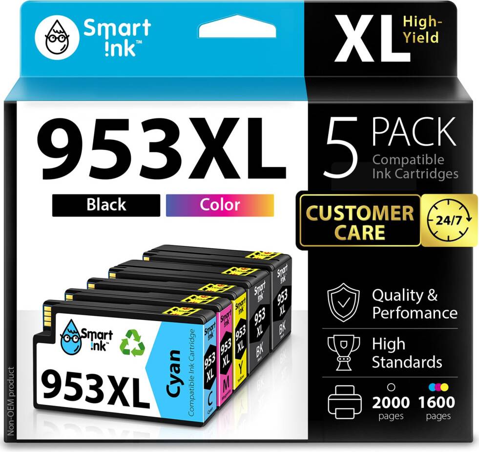 Multipack hp 953xl Smart Ink Compatible Ink Cartridge Replacement HP 953XL 5 Multipack - Black