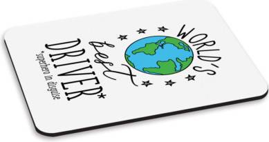 Gift Base World's Best Driver PC Computer Mouse Mat Pad