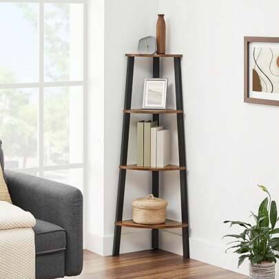 Shein 4-Tier Corner Storage Rack Book Shelf