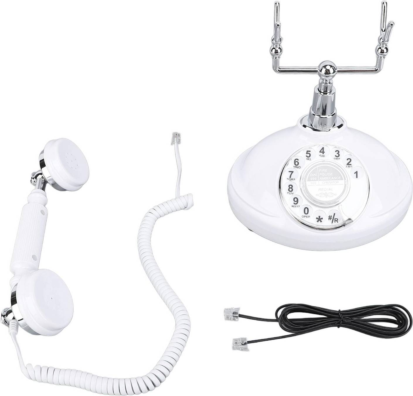 Vintage Rotary Phone Ringer On Off Dialing