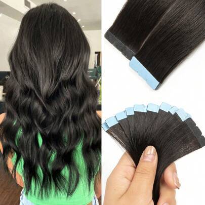 Hair extensions Shein Mini Tape In Human Hair Extensions 10pcs