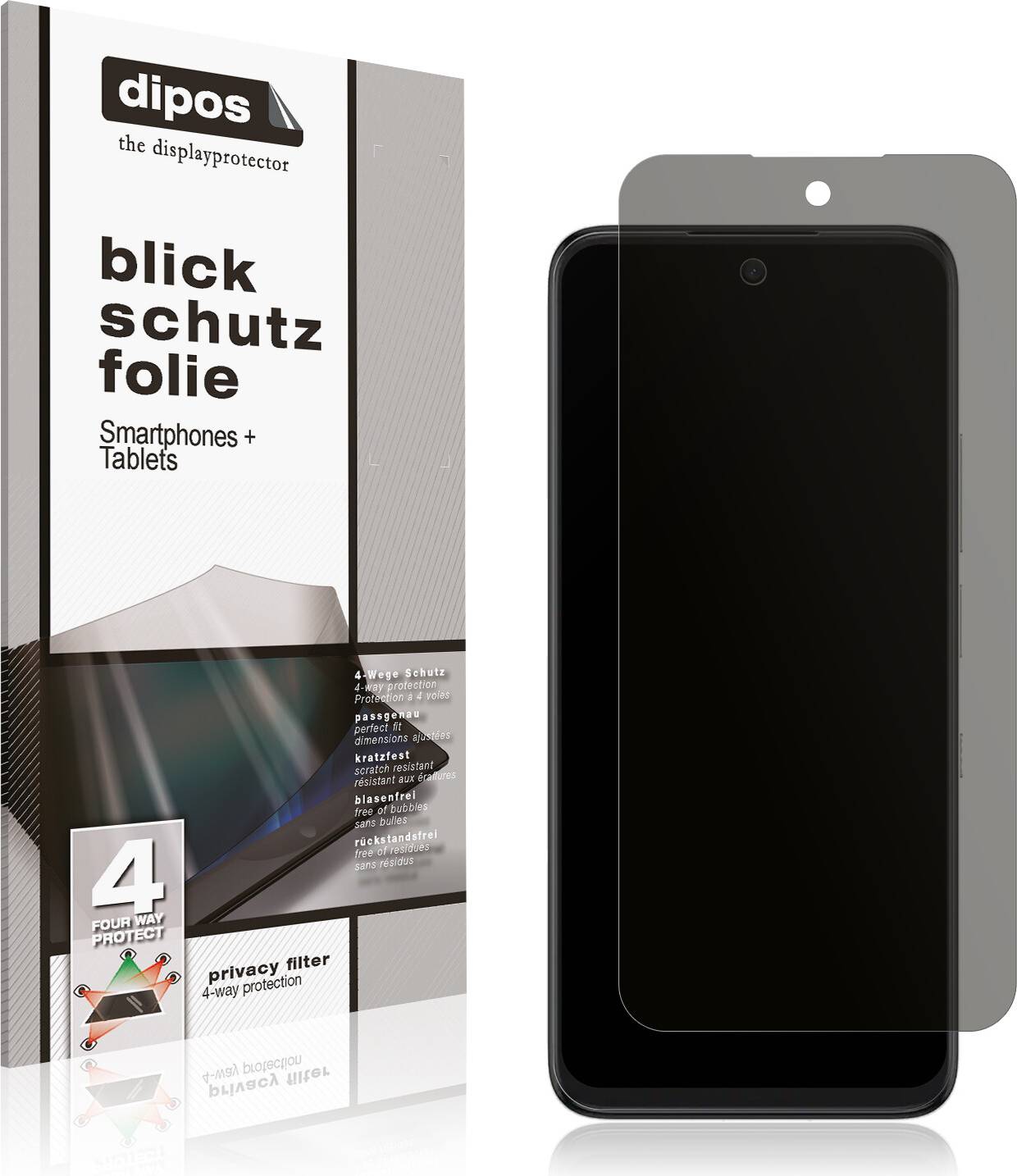 Dipos TCL 605 Privacy Filter Screen Protector