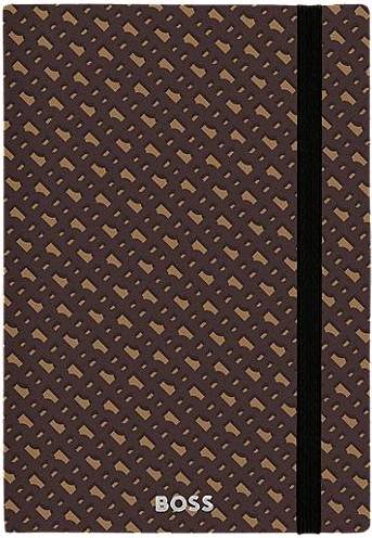 BOSS A5 Monogram Pattern Notebook Ballpoint Set