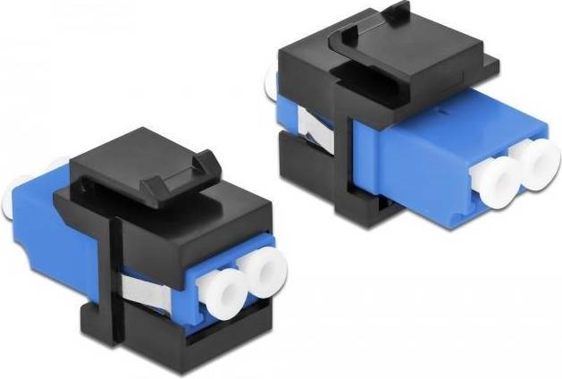 DeLock Modular Indlæg LC x 2 Sort Blå