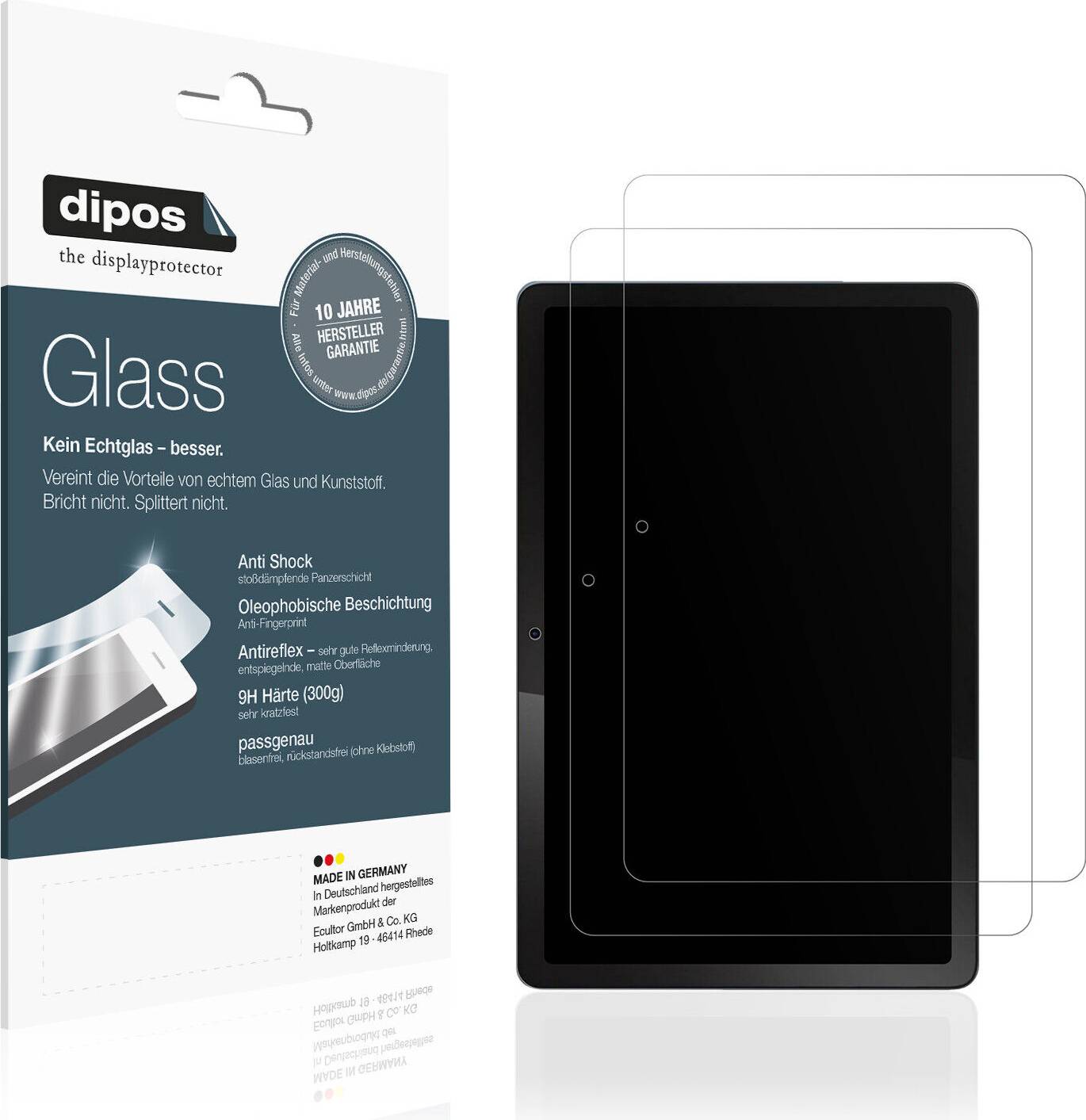 Dipos Screen Protector Juedur R900 10 Zoll Matte Glass