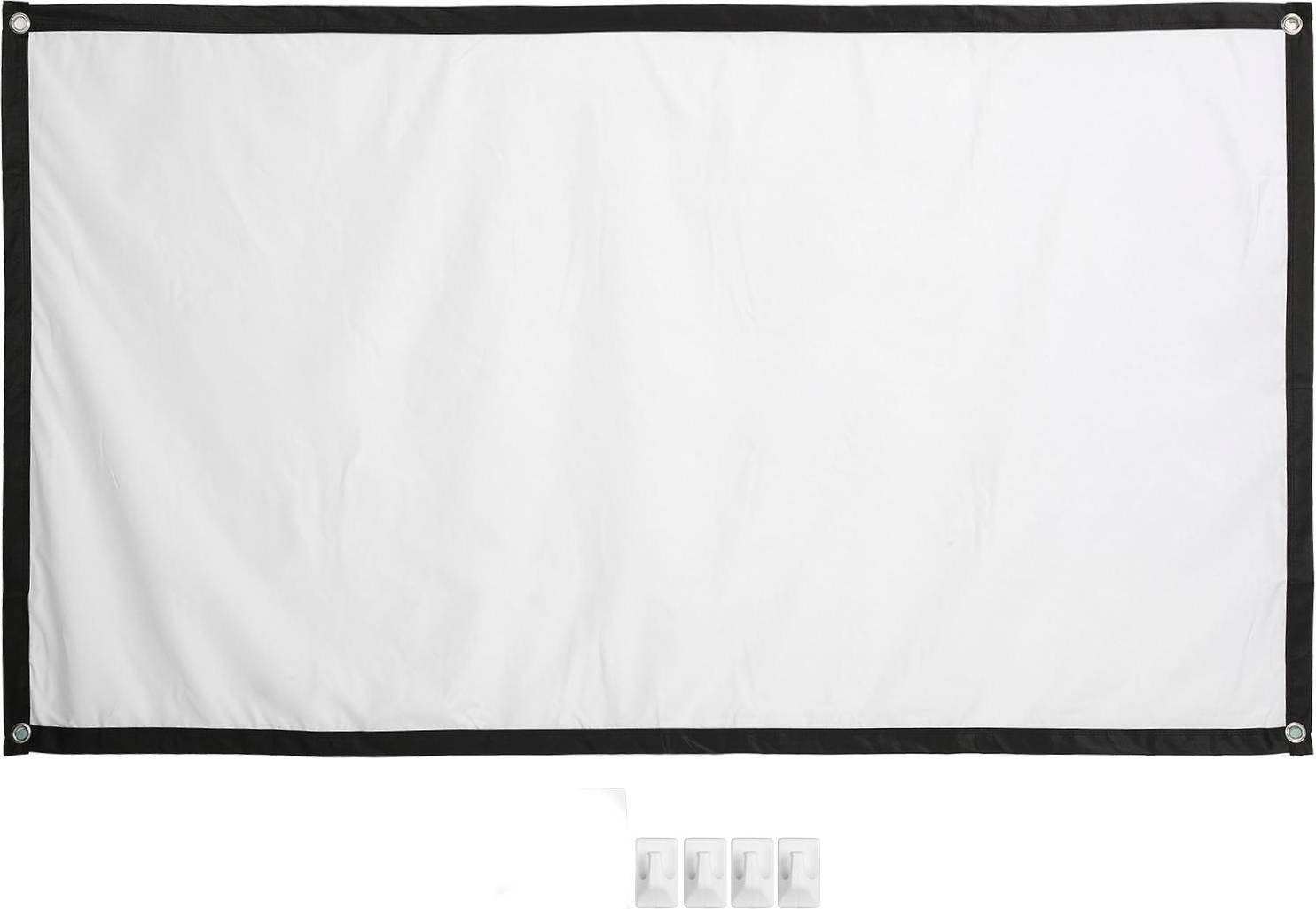 60 Inch HD Projector Screen with 4 Hooks