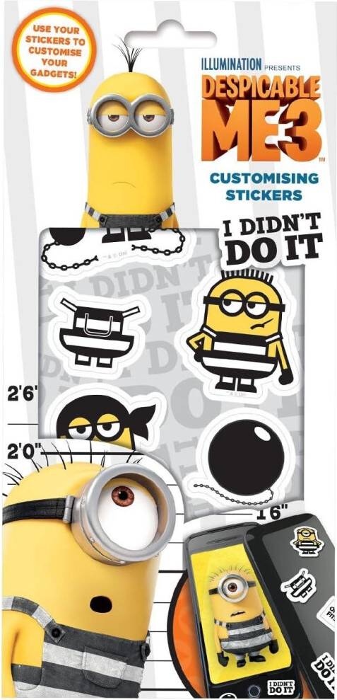 Despicable Me 3 Stickers Set