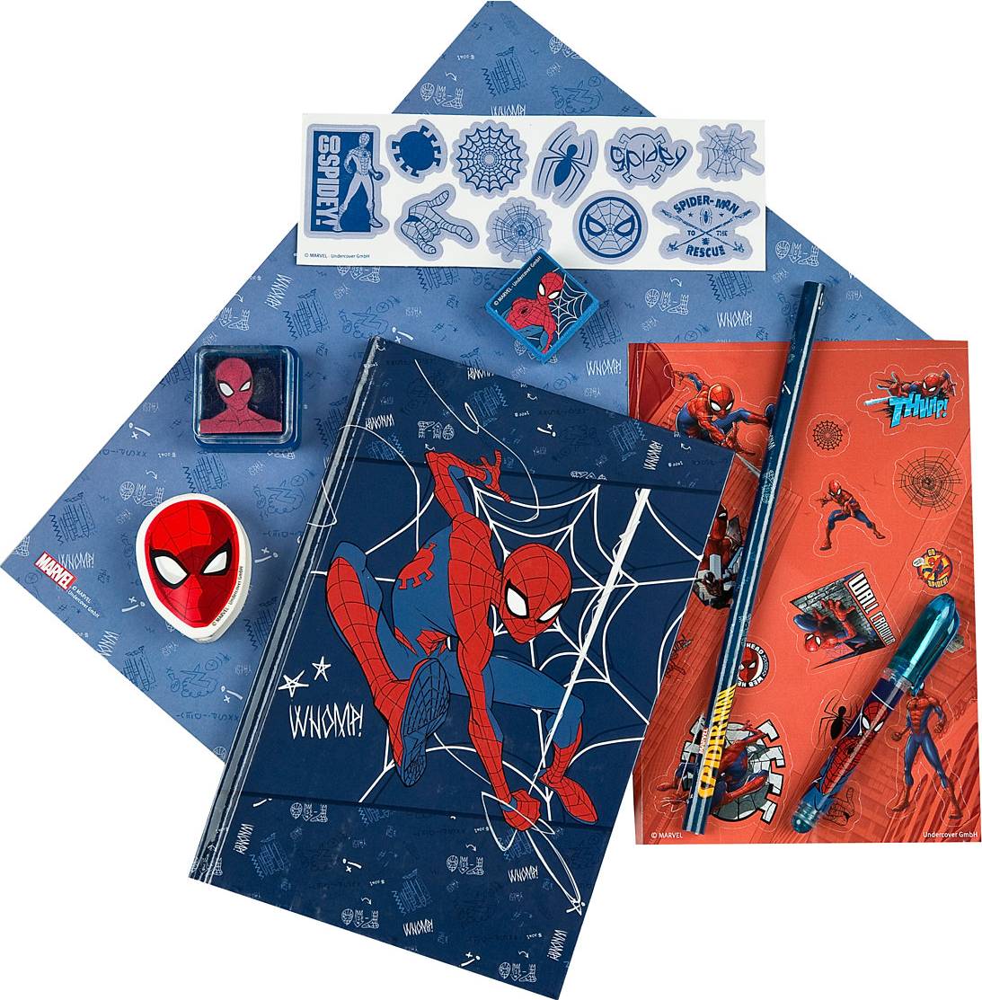 Undercover Decorative Notebook Set Sipderman Multi Patterned