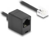 DeLock Telefonkabel 2m Sort