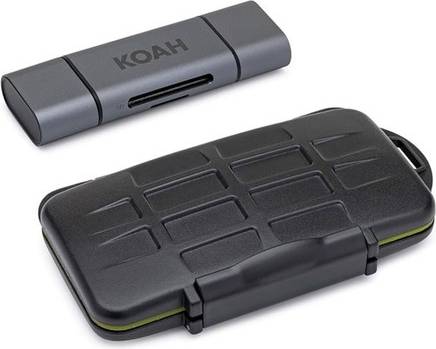 Koah Multi-Port Card Reader Storage Case