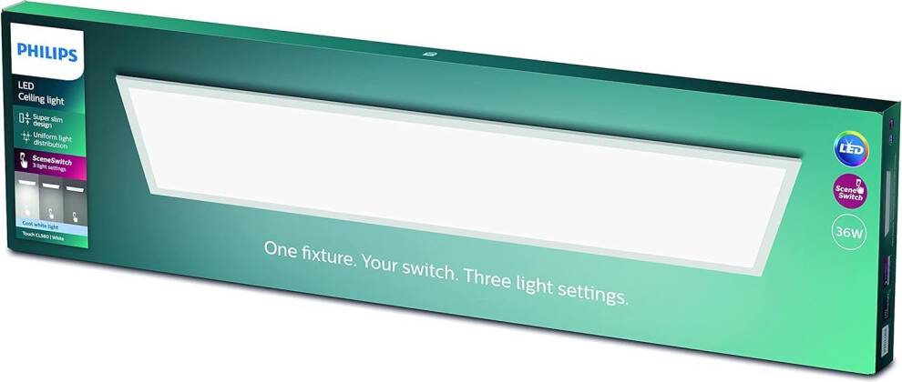 Philips LED Panel Rectangle 4000K 36W Ceiling Flush Light