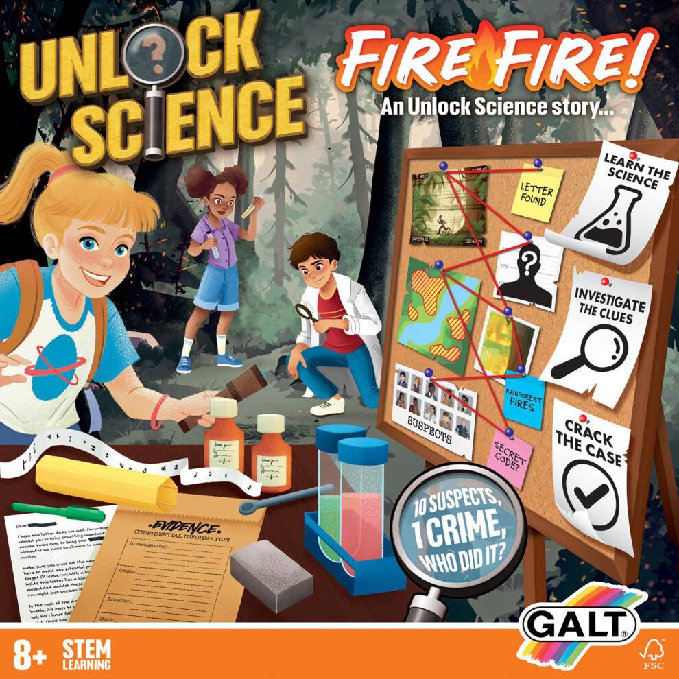 Galt Unlock Science Fire Fire Kit 8 Plus