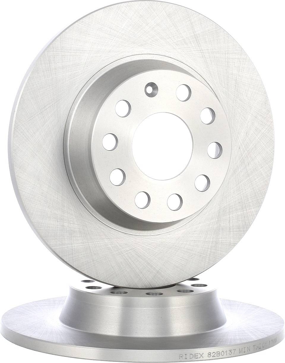 Ridex 82B0137 Brake Disc Rear Axle Uncoated