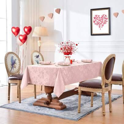 Shein Waterproof Jacquard Rectangular Tablecloth
