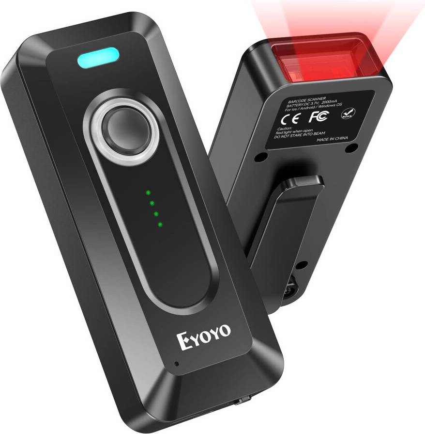 Bluetooth barcode scanner 2D Bluetooth Barcode Scanner Wireless Clip