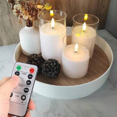 Shein Flameless Battery Operated Lights 4 Inch 5 Inch 6 Inch LED Candle