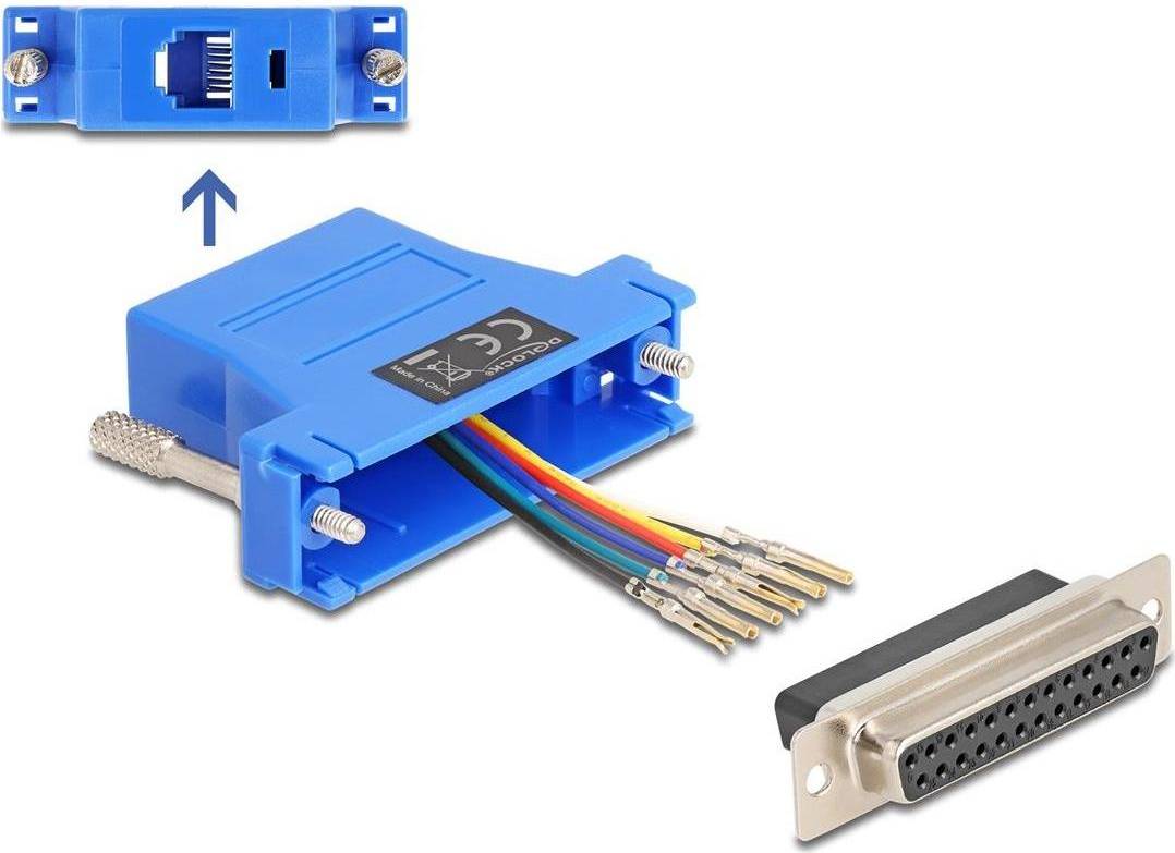 DeLock DB-25 Female to RJ12 Assembly Kit - Blue