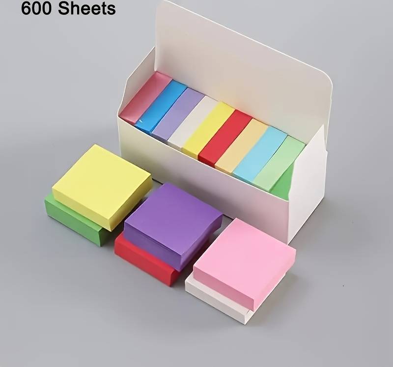 Temu Pack Of 600 Multi Sticky Notes