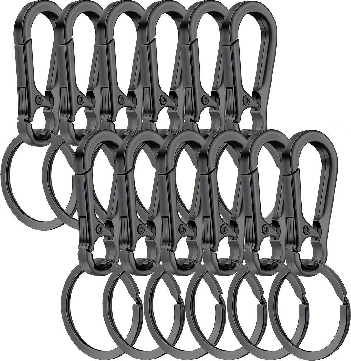 Temu Small Mini Edc Keychain Rings - Multicolor