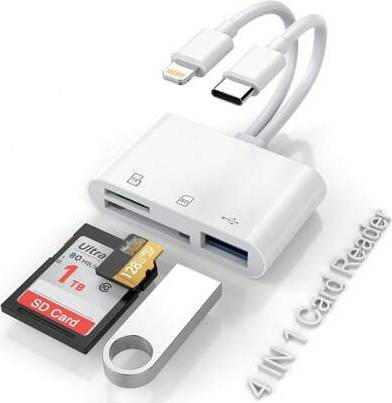 Sd card reader Shein SD Card Reader 2-In-1 USB Adapter