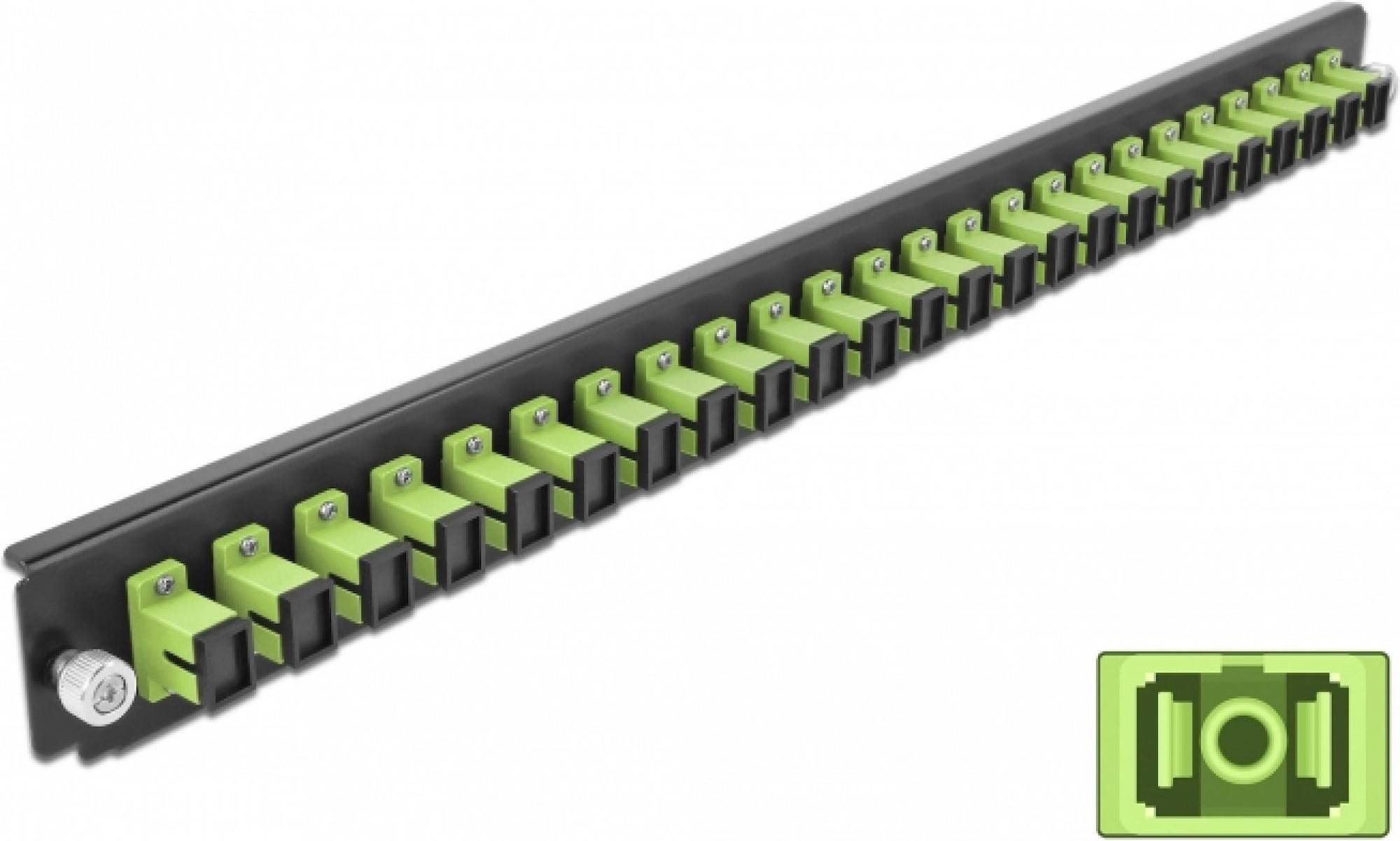 DeLock Fiber-Optic Splice Box Rack Mount Panel
