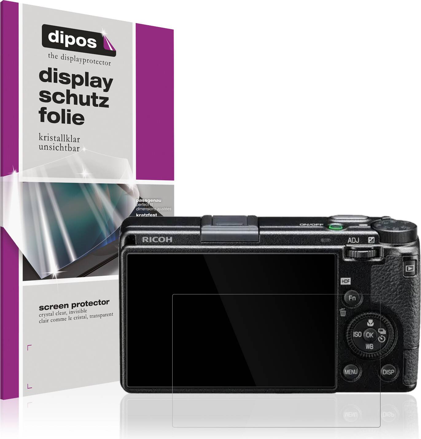 Dipos 4x Screen Protector for Ricoh GR IIIX HDF