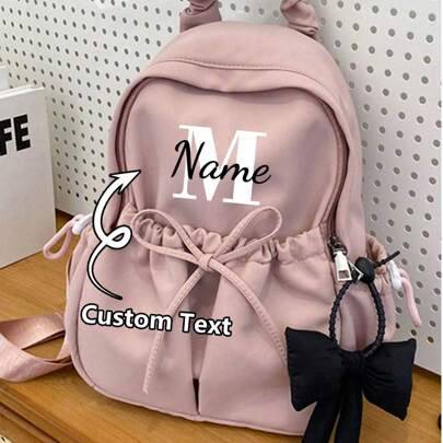 Shein Customized Large Capacity Lightweight Backpack - Bow