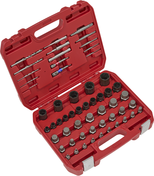 Sealey Nut Bolt Screw Extractor 56 Piece Set Tool Kit