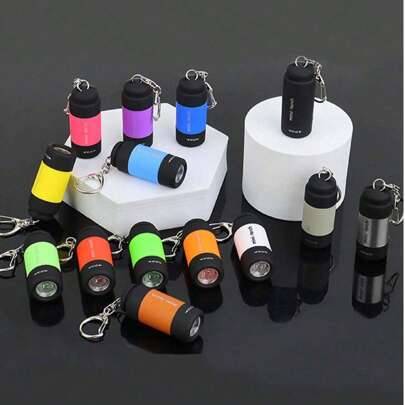 Shein 3pcs Mini Keychain LED Flashlight
