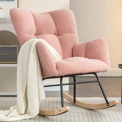Nursery chair Shein Modern Nursery With High Backrest Rocking Chair