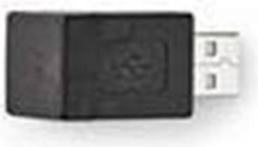 Nedis USB-A Adapter Rund Nickelplaterad PVC