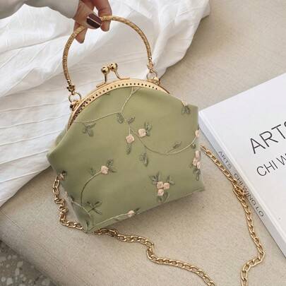 Shein Fashion Chain Handbag Small Flower Shell - Crossbody