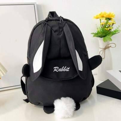 Shein Kawaii Rabbit Ears Backpack Large Capacity - Children's
