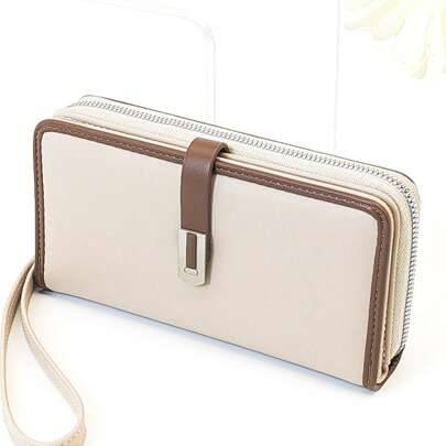 Shein Mini Handheld Phone Wallet Large Capacity - Color Block
