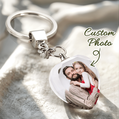 Shein Custom Crystal Photo Keychain