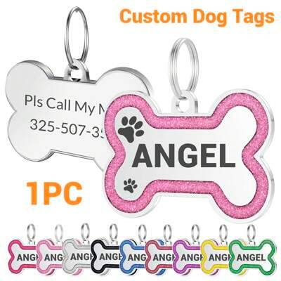 Custom Text Dog Tag With Any Name