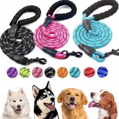Shein Nylon Reflective Round Dog Rope Large