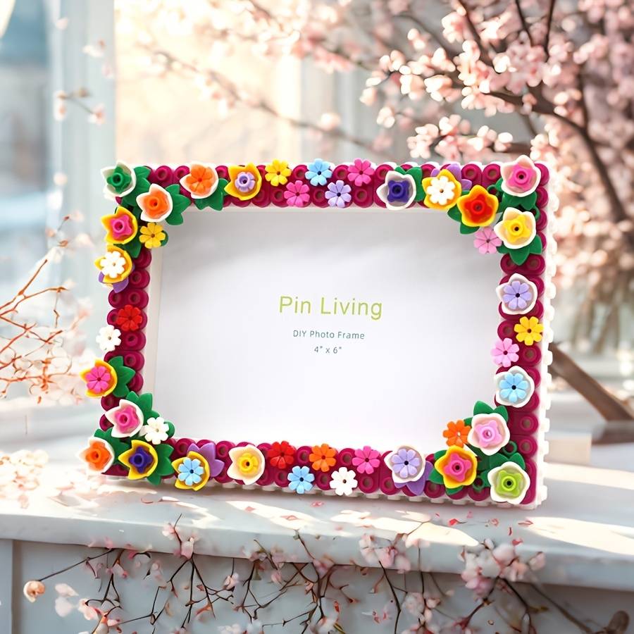 Temu Flowering 6-Inch Diy Photo Frame