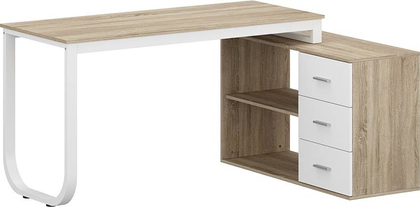L shaped desk Homsee 55 Inch L Shaped Executive Computer Writing Desk