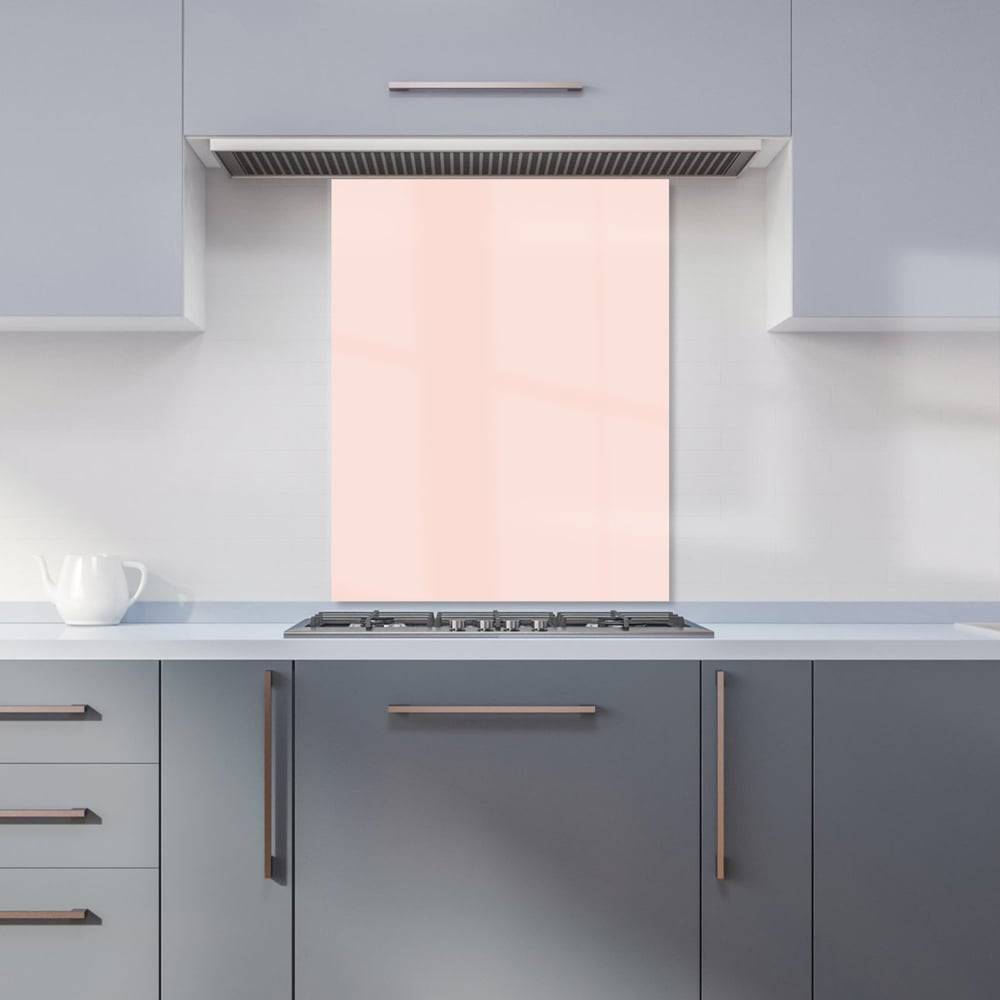 Warren Reed Dusty Pink Glass Kitchen Splashback 75 x 60 cm Splash Guard