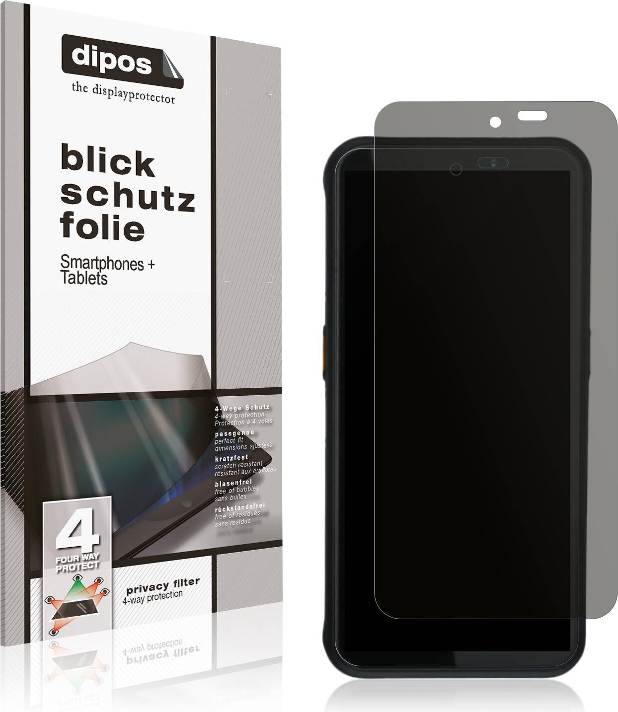 Dipos BarTec SP9EX1 Privacy Filter Screen Protector