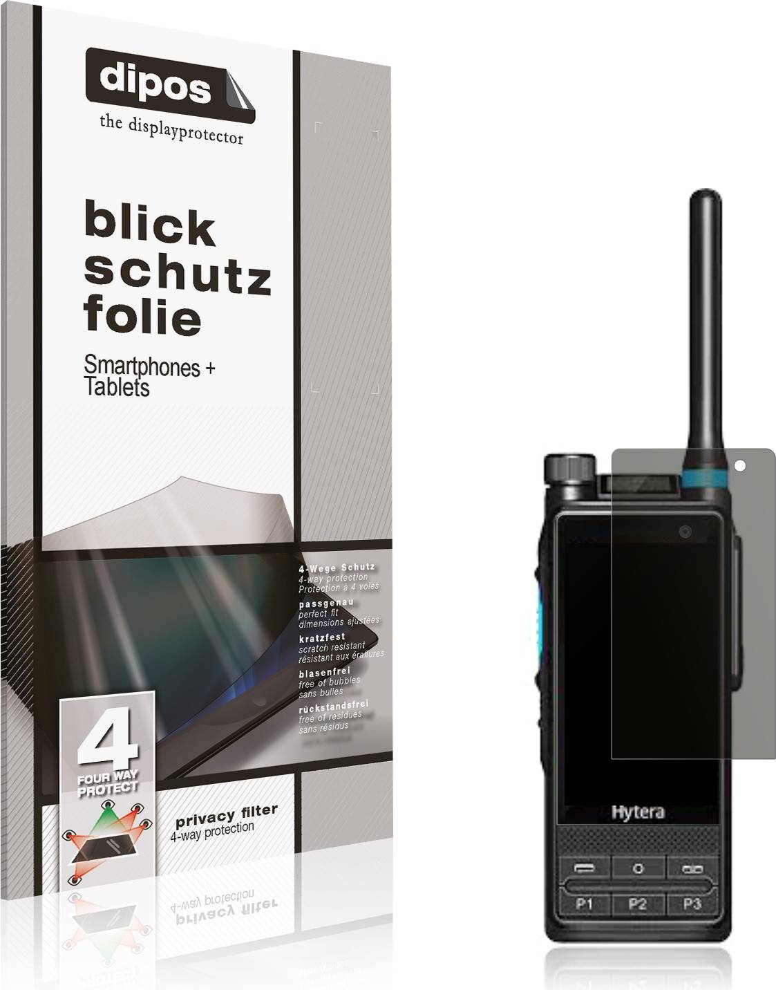 Dipos Hytera PTC680 Privacy Filter Screen Protector