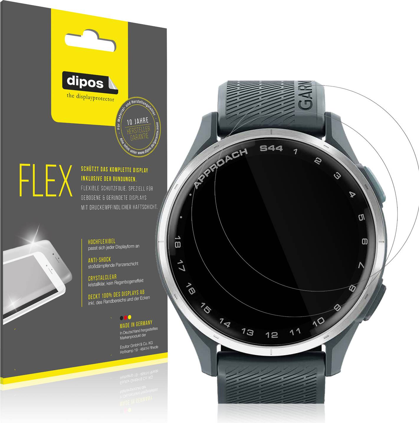 Dipos Screen Protector Garmin Approach S44